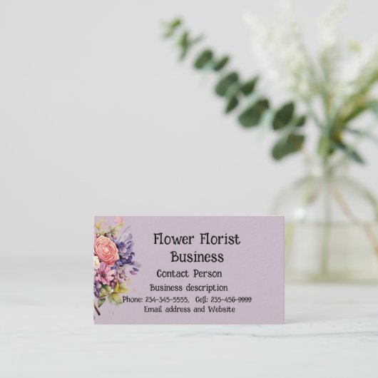 花花屋 名刺 (スタンド正面)