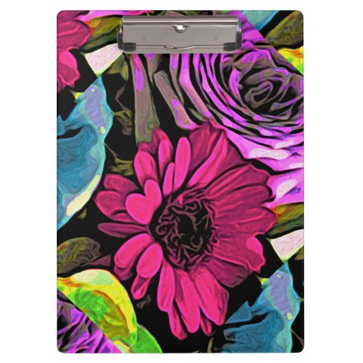 花花束のクリップボード クリップボード (正面)