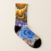 花花束のフラクタル ソックス (右外側)