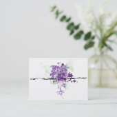 花花束の抽象芸術-ビジネスプロフィールカード 名刺 (スタンド正面)