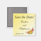 花花束の結婚磁石的好意 マグネット (正面/裏面)