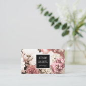 花花束の花屋のイベントのデザインの名刺 名刺 (スタンド正面)