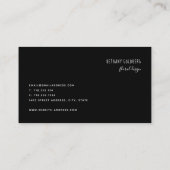 花花束の花屋のイベントのデザインの名刺 名刺 (裏面)