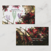 花花栽培フラワー農業花屋ビジネスCa 名刺 (正面/裏面)