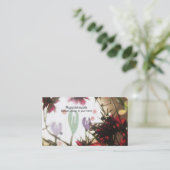 花花栽培フラワー農業花屋ビジネスCa 名刺 (スタンド正面)