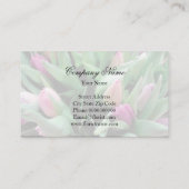 花花花束付き名刺テンプレート 名刺 (裏面)