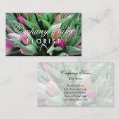 花花花束付き名刺テンプレート 名刺 (正面/裏面)