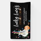 花花花花花瓶編み針糸クラフトショーブース 横断幕 (縦)