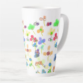 花花 カフェラテマグ (右アングル)