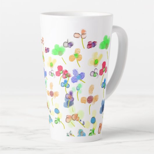 花花 カフェラテマグ (右アングル)