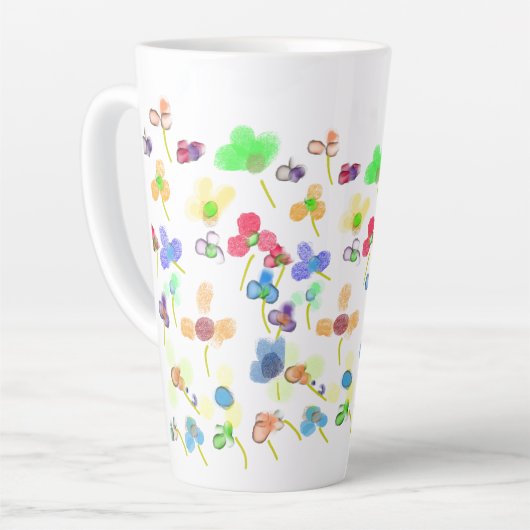 花花 カフェラテマグ (左アングル)