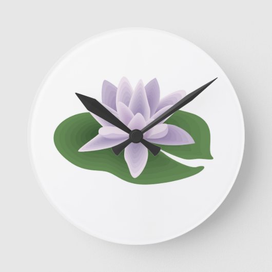 花花 ラウンド壁時計 (正面)