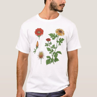 「花花」Japanese style T-shirt Tシャツ