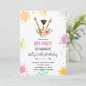 花芸術の絵の招待状 招待状 (スタンド正面)