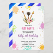 花芸術の絵の招待状 招待状 (正面/裏面)