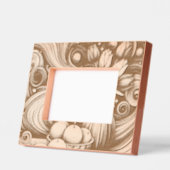 花芸術的と蜜柑 レーザー彫刻フレーム (左)