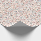 花芸術的柄、観賞用秋の装飾。 ラッピングペーパー (角)