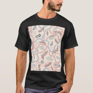 花芸術的柄、観賞用秋の装飾。 Tシャツ