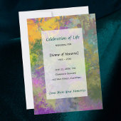 花芸術的生記念お祝い 招待状