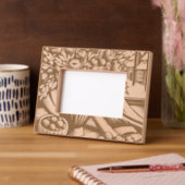 花芸術的窓辺 レーザー彫刻フレーム (左)