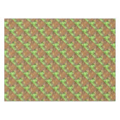 花芸術的頭に乗って休むトンボ テーブルクロス (正面(横))