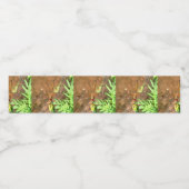 花芸術的頭に乗って休むトンボ ペットボトルラベル (シングルラベル)