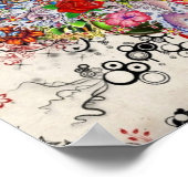 花芸術的類 ポスター (角)