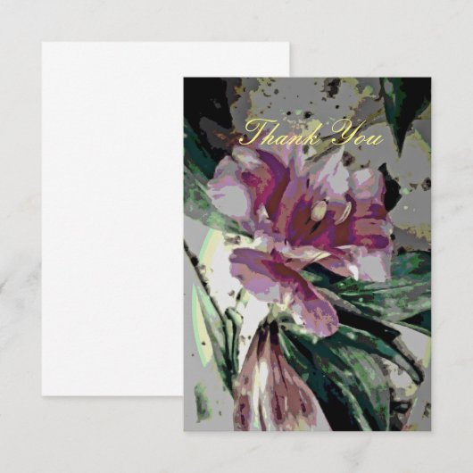 花芸 平面 感謝カード (正面/裏面)