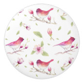 花芽と鳥 セラミックノブ (正面)