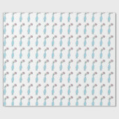 花芽花瓶装飾スケッチ ラッピングペーパー (フラット)