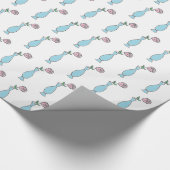 花芽花瓶装飾スケッチ ラッピングペーパー (コーナー)