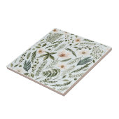 花茎水色継ぎ目無し花柄 タイル (側面)