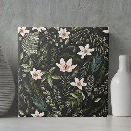 花茎水色継ぎ目無し花柄 タイル