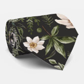 花茎水色継ぎ目無し花柄 ネクタイ (ロール)