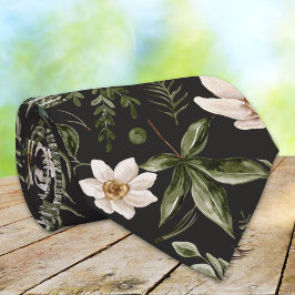 花茎水色継ぎ目無し花柄 ネクタイ