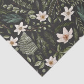 花茎水色継ぎ目無し花柄 薄葉紙 (詳細)