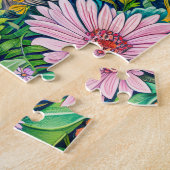 花草地の小さなイノシシ ジグソーパズル (側面)