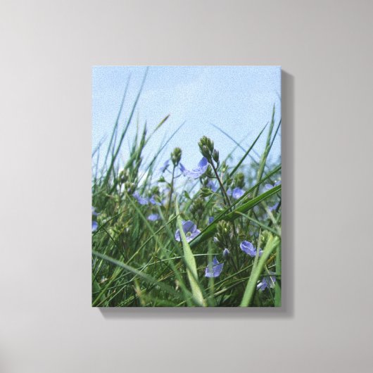 花草地キャンバス印刷 キャンバスプリント (正面)