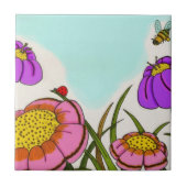 花草地タイル タイル (正面)