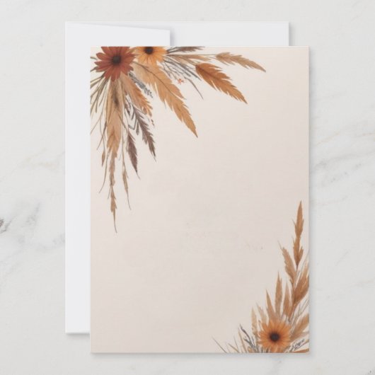 花草空白の 招待状 (正面)