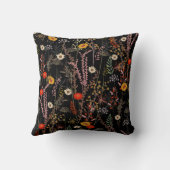 花草花手描き クッション (裏面)