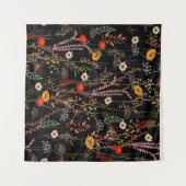 花草花手描き タペストリー (正面(横))