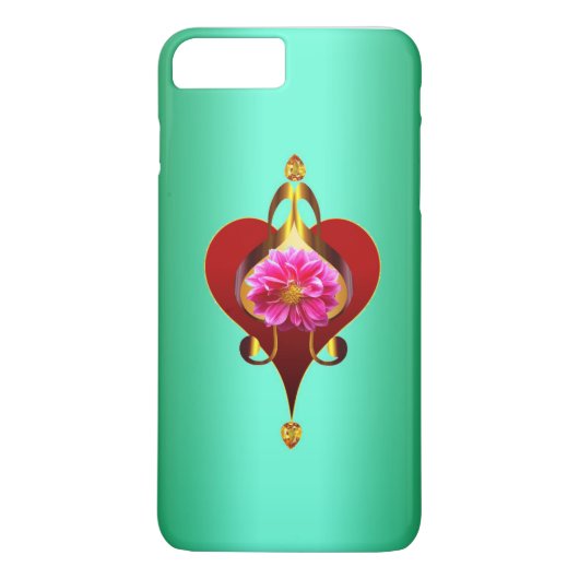 花華美ミュージカルハートデザイン Case-Mate iPhoneケース (裏面)