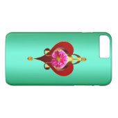 花華美ミュージカルハートデザイン Case-Mate iPhoneケース (裏面(横))