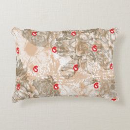 花華美模様を織り込んだ織物デザイン アクセントクッション