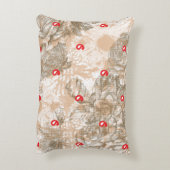 花華美模様を織り込んだ織物デザイン アクセントクッション (裏面(縦))