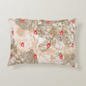 花華美模様を織り込んだ織物デザイン アクセントクッション (裏面)