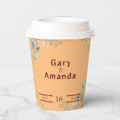 花葉付き 紙コップ (裏面)