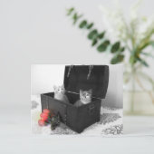 花葉書付き子猫 ポストカード (スタンド正面)