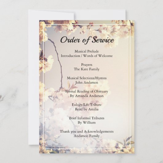 花葬令招待状 招待状 (裏面)